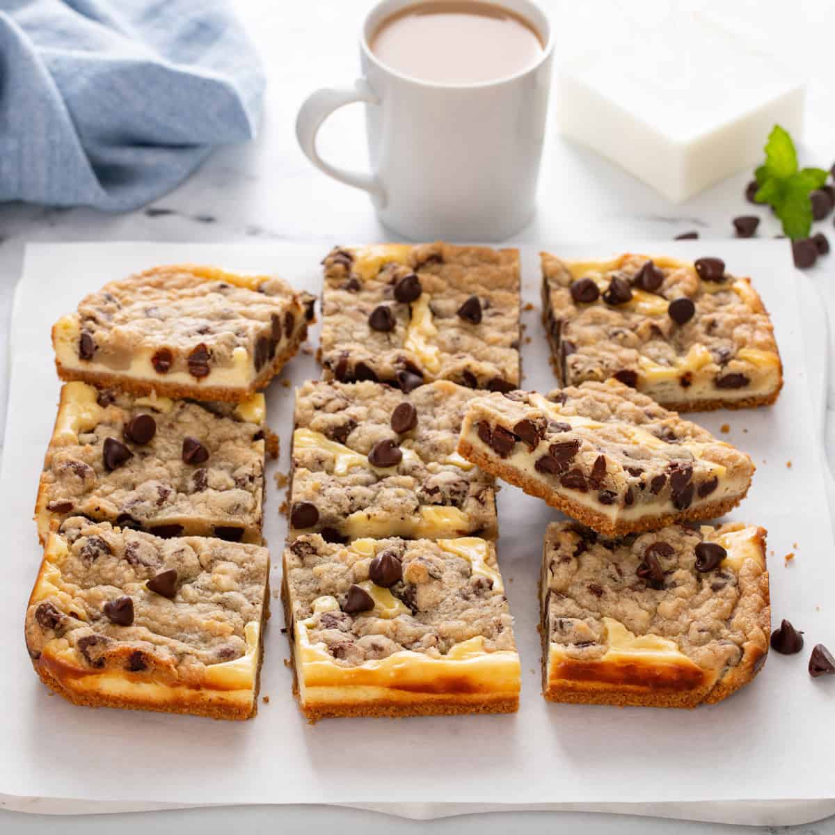 Cookie Dough Cheesecake Bars