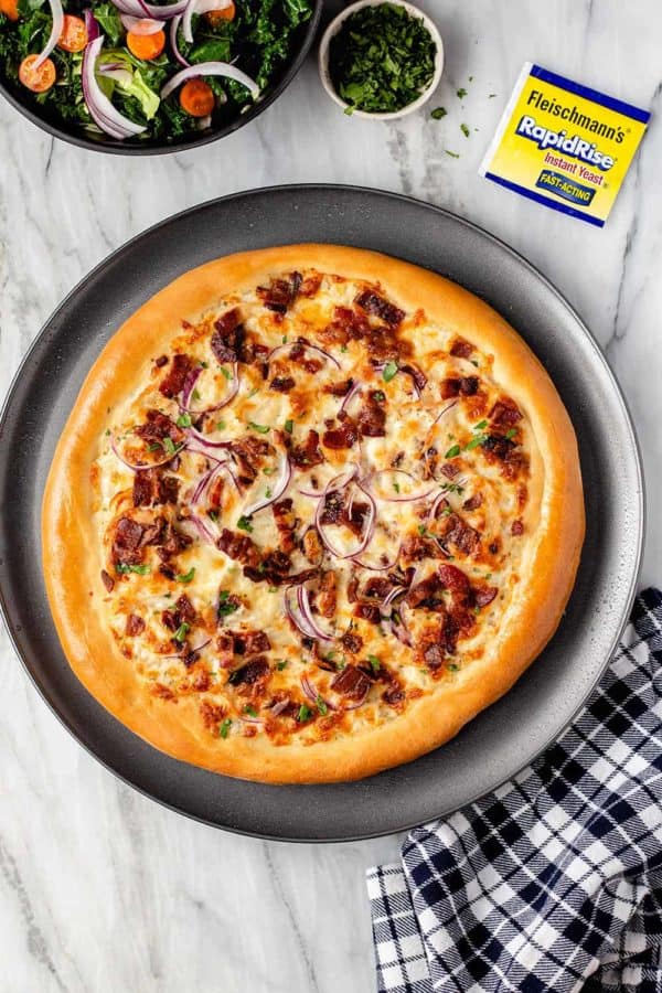 Chicken Bacon Ranch Pizza My Baking Addiction