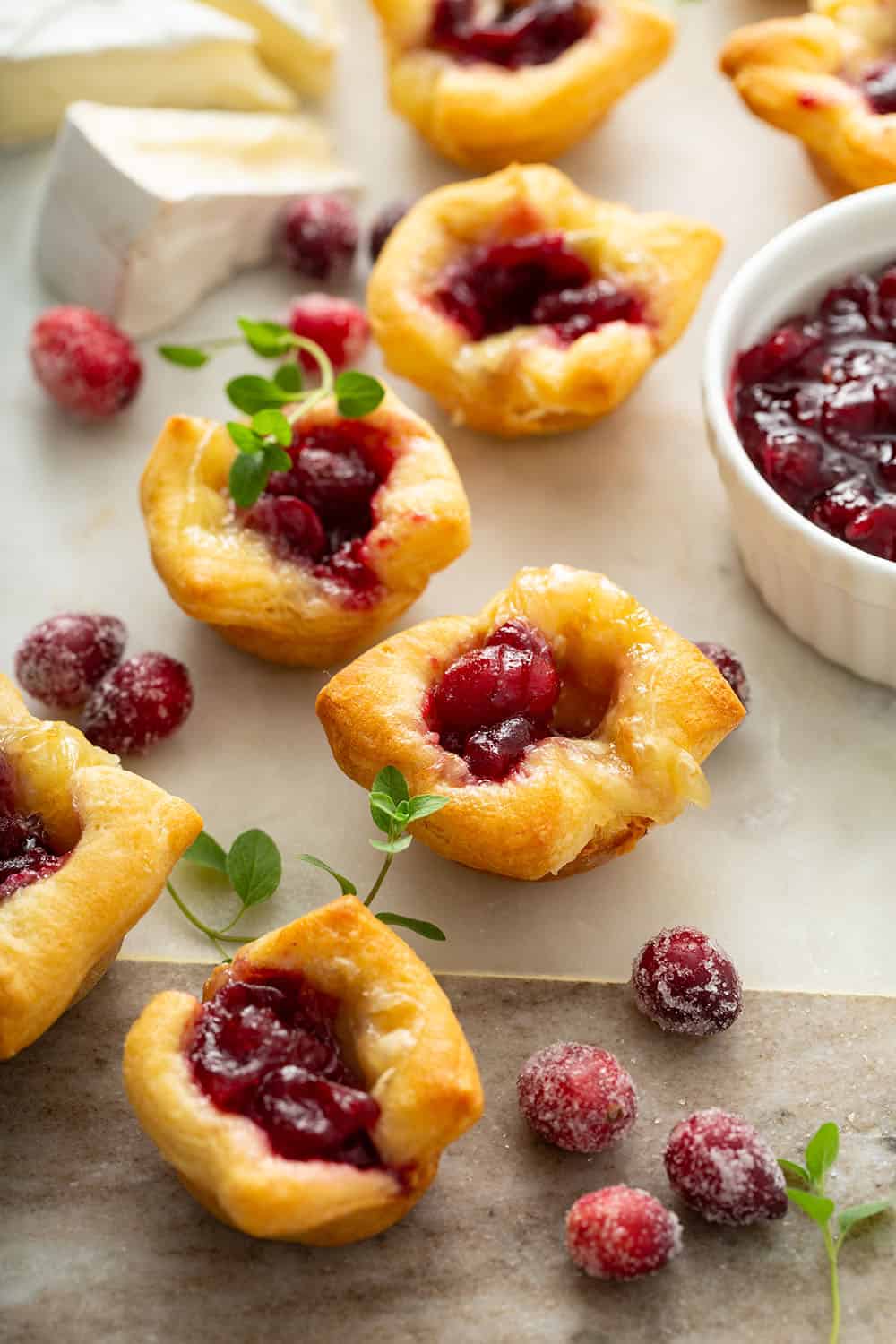 Cranberry Brie Bites [www.mybakingaddiction.com]