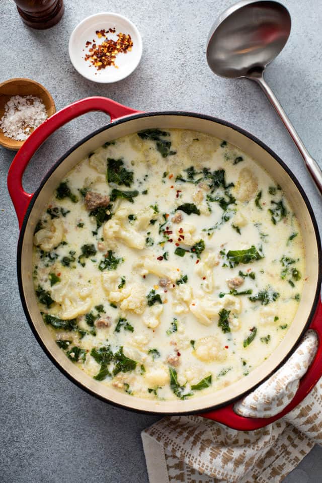 Low Carb Zuppa Toscana with Cauliflower My Baking Addiction