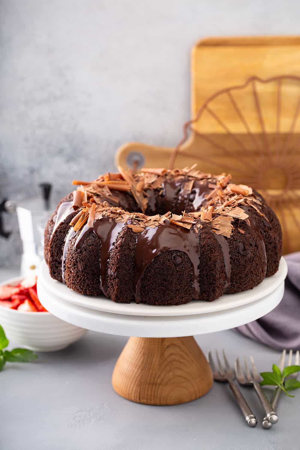 Mini Classic Chocolate Bundt Cakes - Recipes