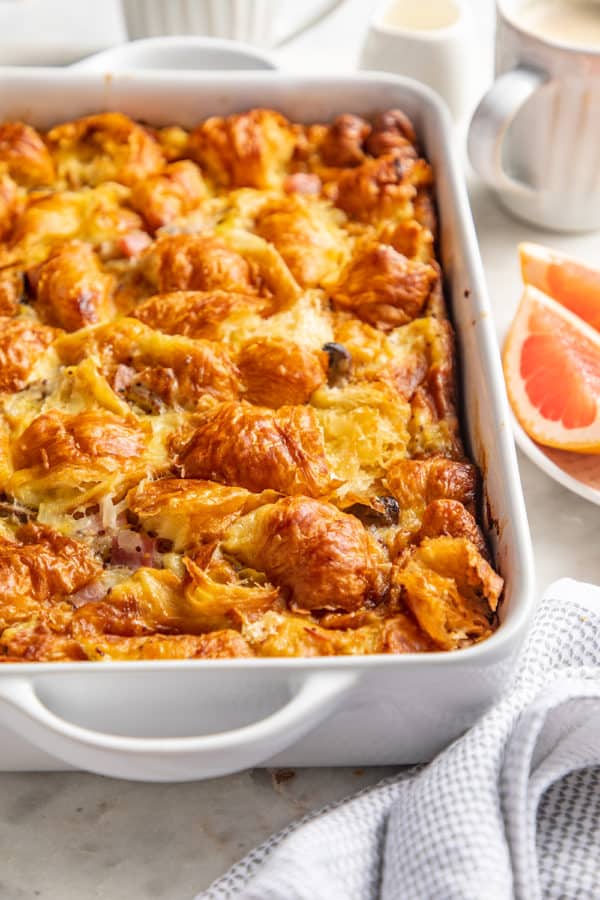 Croissant Breakfast Casserole My Baking Addiction