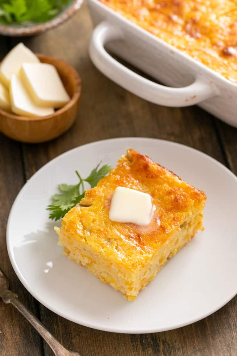 Green Chile Corn Casserole My Baking Addiction