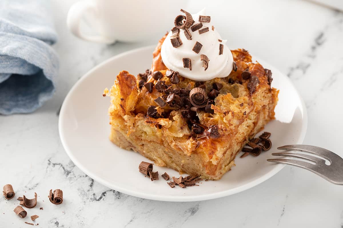 Chocolate Chip Bread Pudding