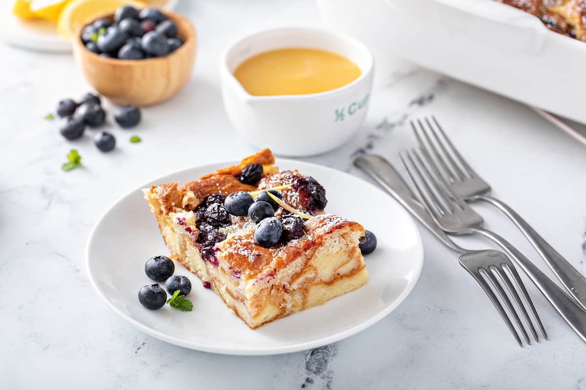Blueberry Bread Pudding