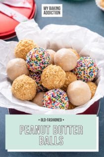 Old fashioned peanut discount butter balls