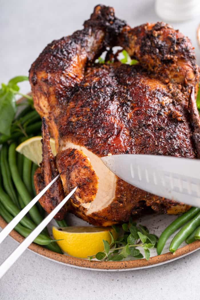 Air fryer rotisserie chicken - Berry&Maple