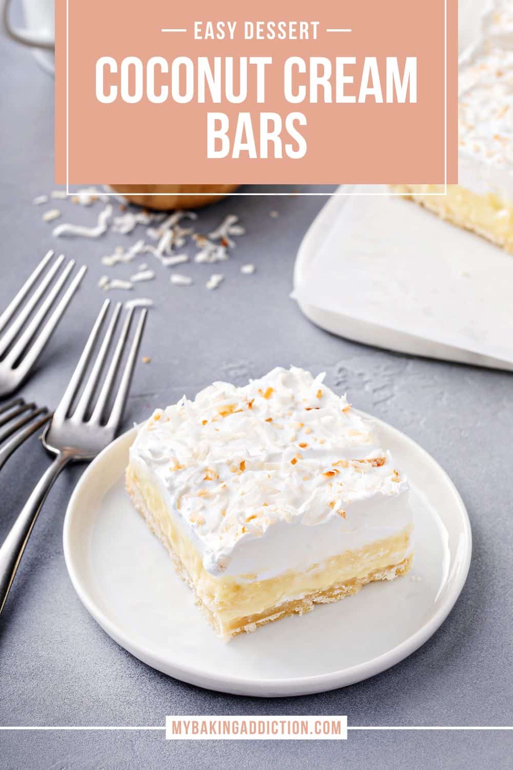 Coconut Cream Bars My Baking Dependancy Tasty Made Simple