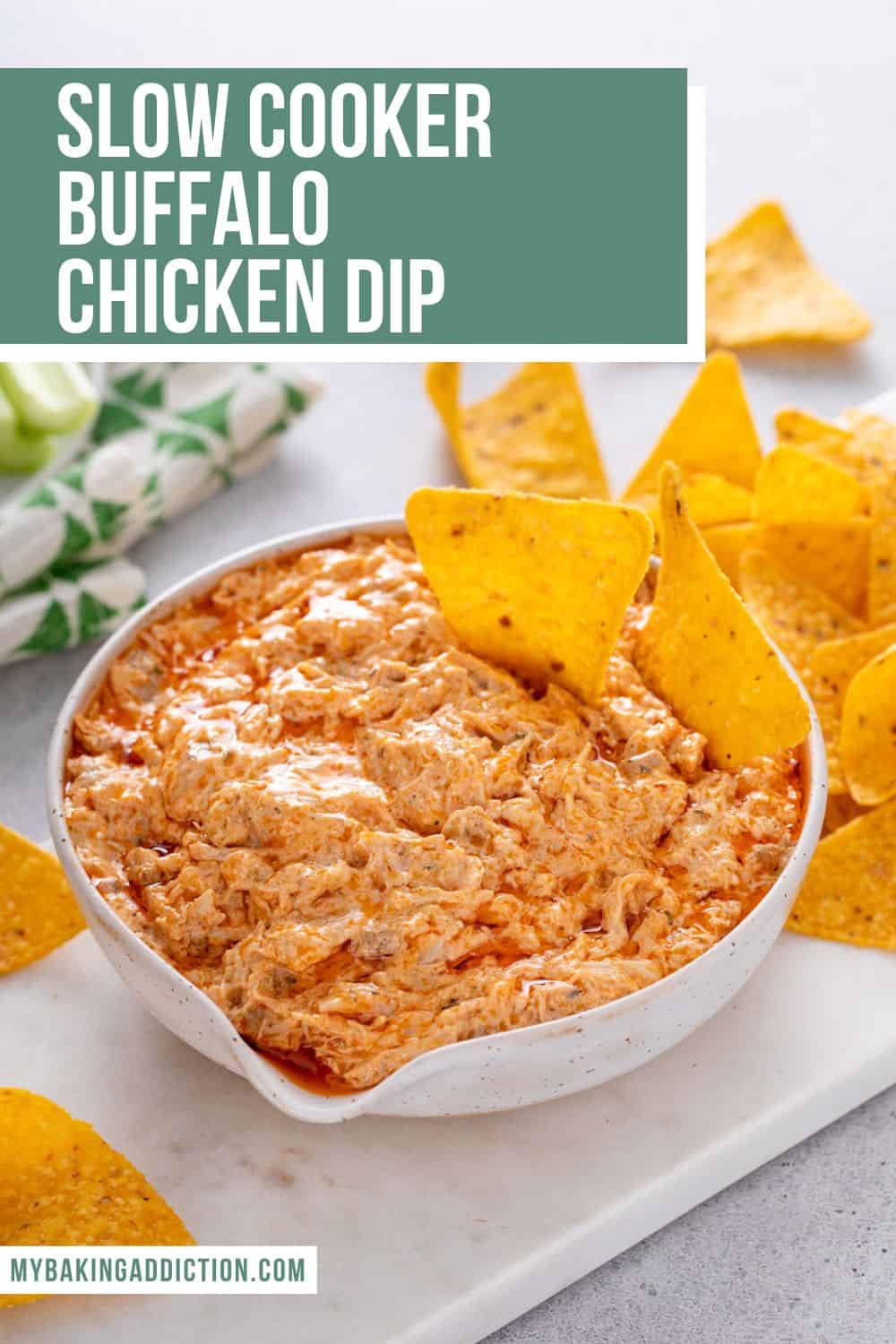 Slow Cooker Buffalo Chicken Dip - My Baking Addiction