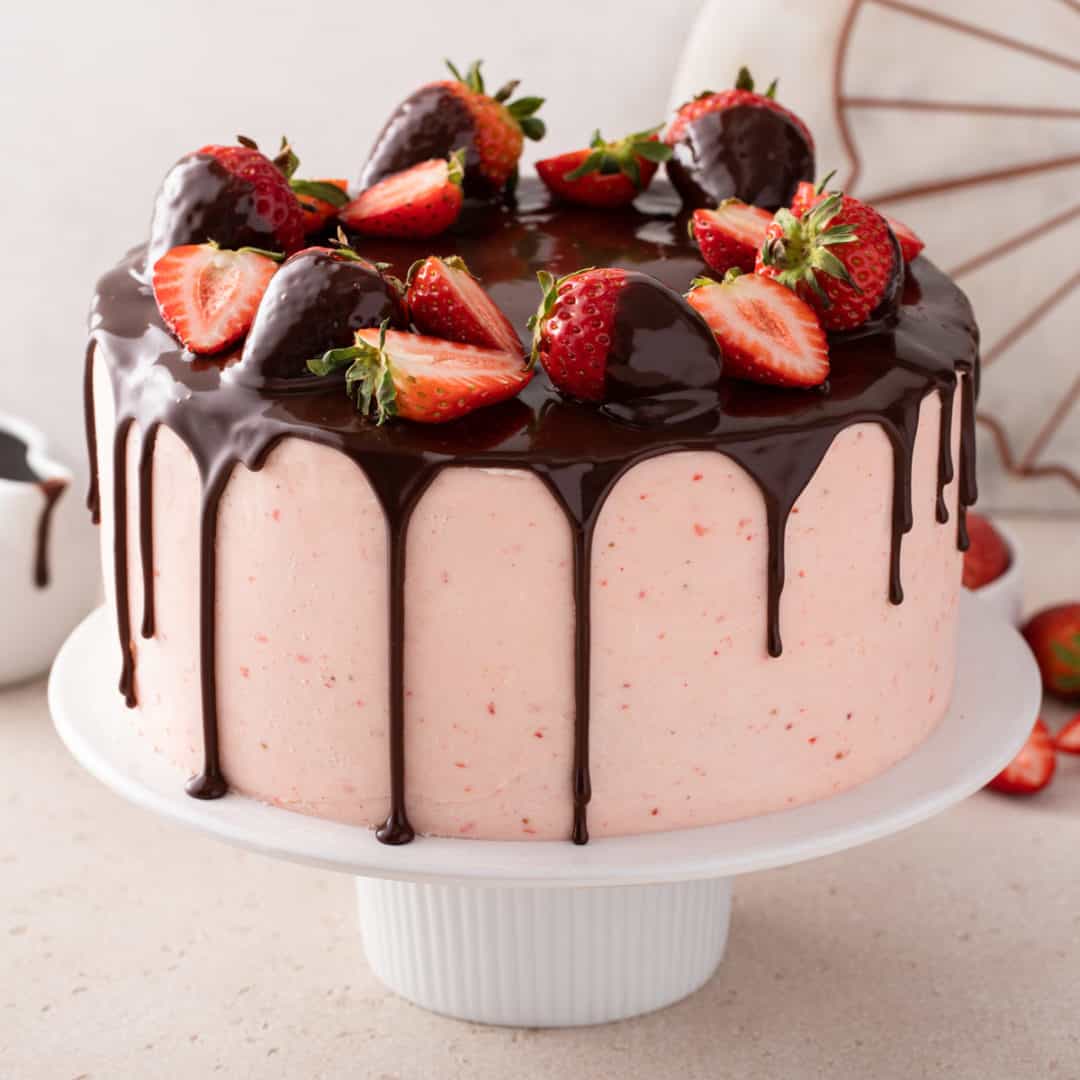 Chocolate Strawberry Cake - My Baking Addiction