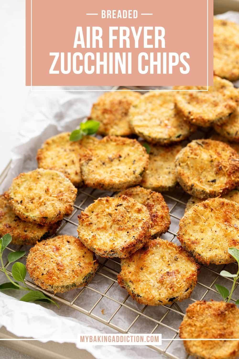 Air Fryer Zucchini Chips My Baking Addiction