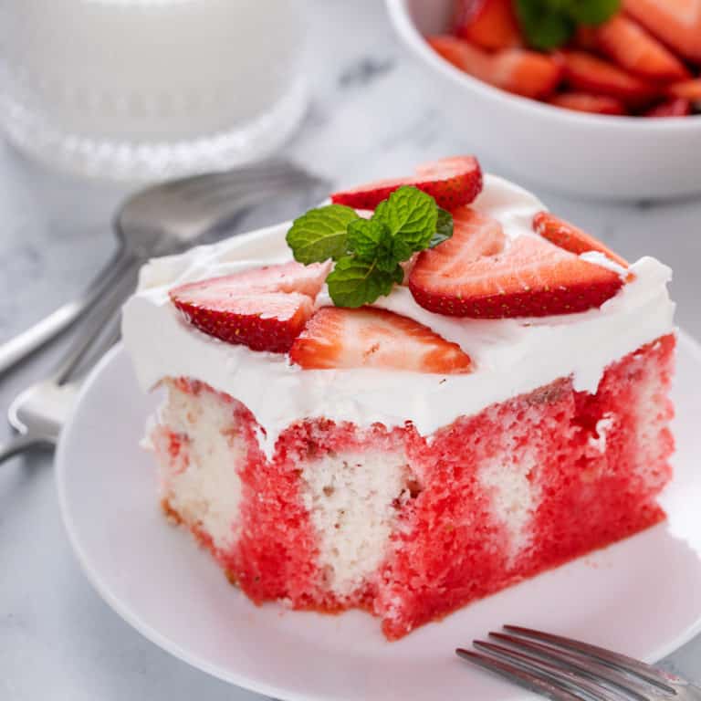 Strawberry Poke Cake - My Baking Addiction