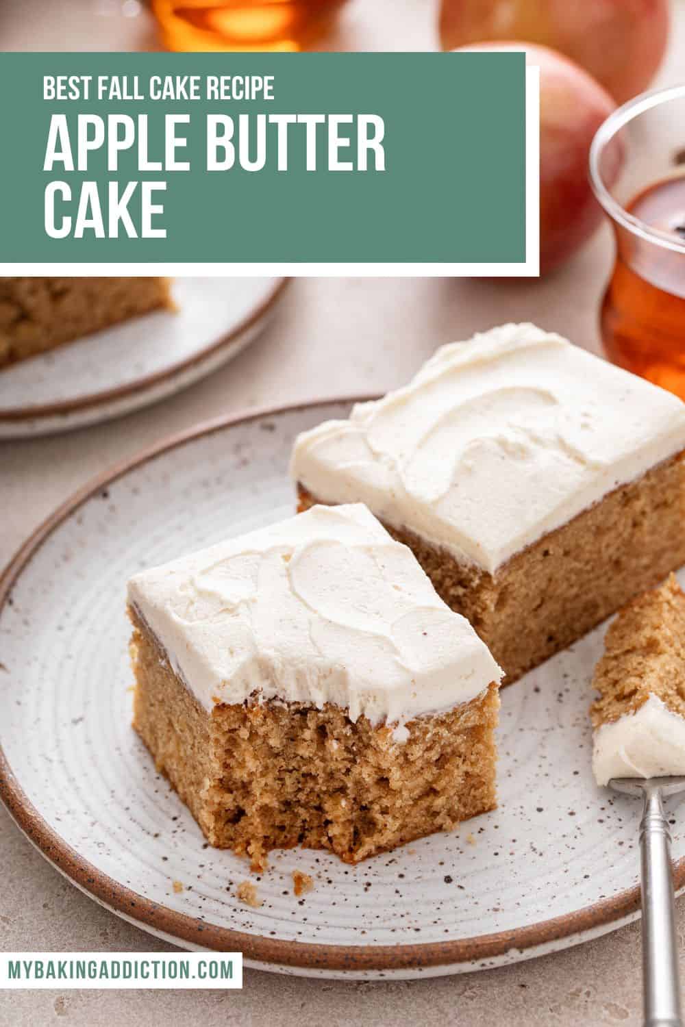 Apple Butter Cake with Brown Butter Frosting My Baking Addiction
