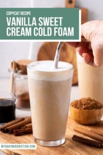 How to Make Sweet Vanilla Cold Foam – Plum Deluxe Tea