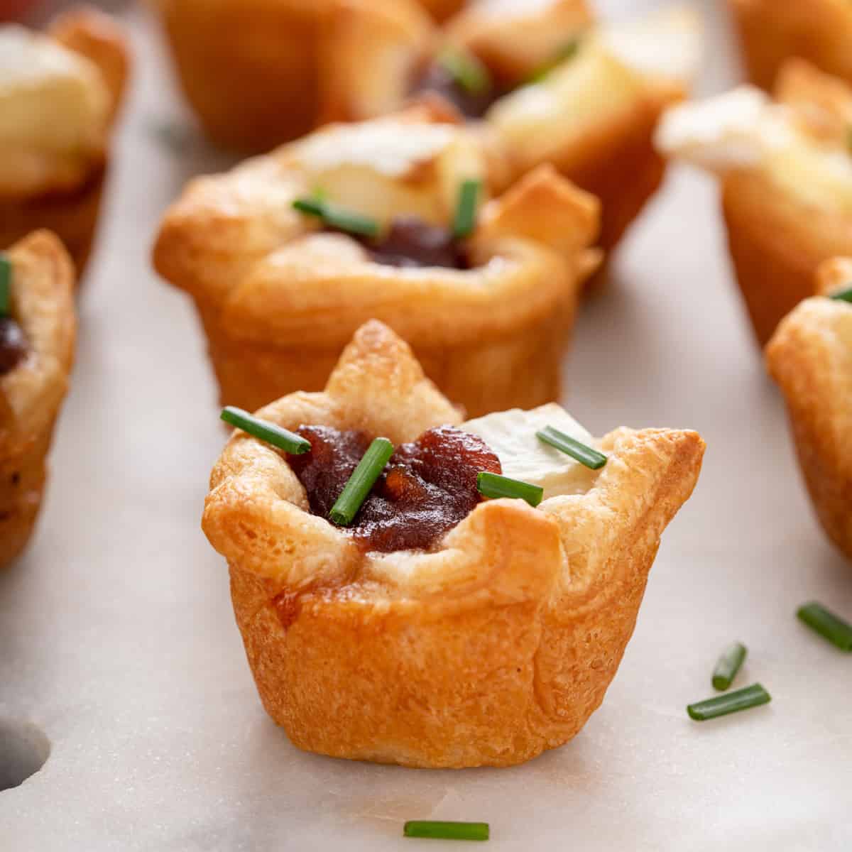 Apple Butter Brie Bites