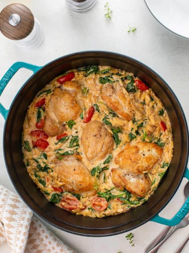 Lemon Chicken with Orzo