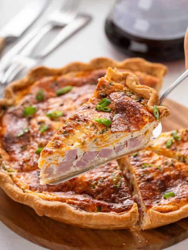 Easy Ham and Cheese Quiche