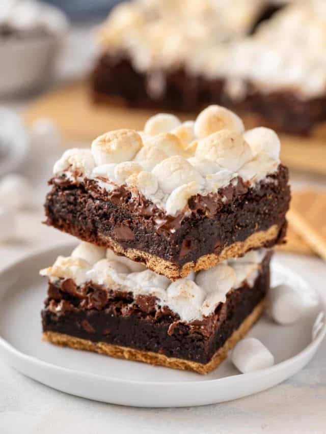 Quick and Easy S’mores Brownies