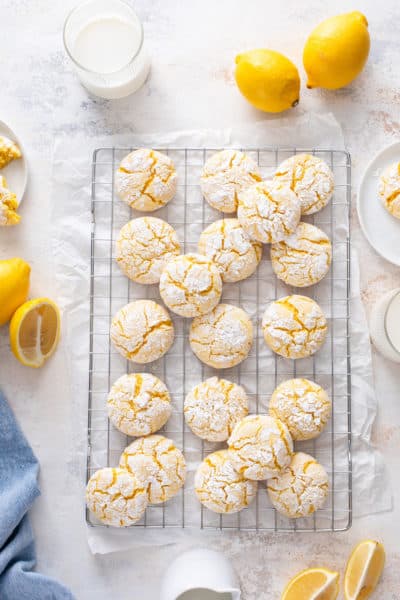 Easy Lemon Crinkle Cookies My Baking Addiction