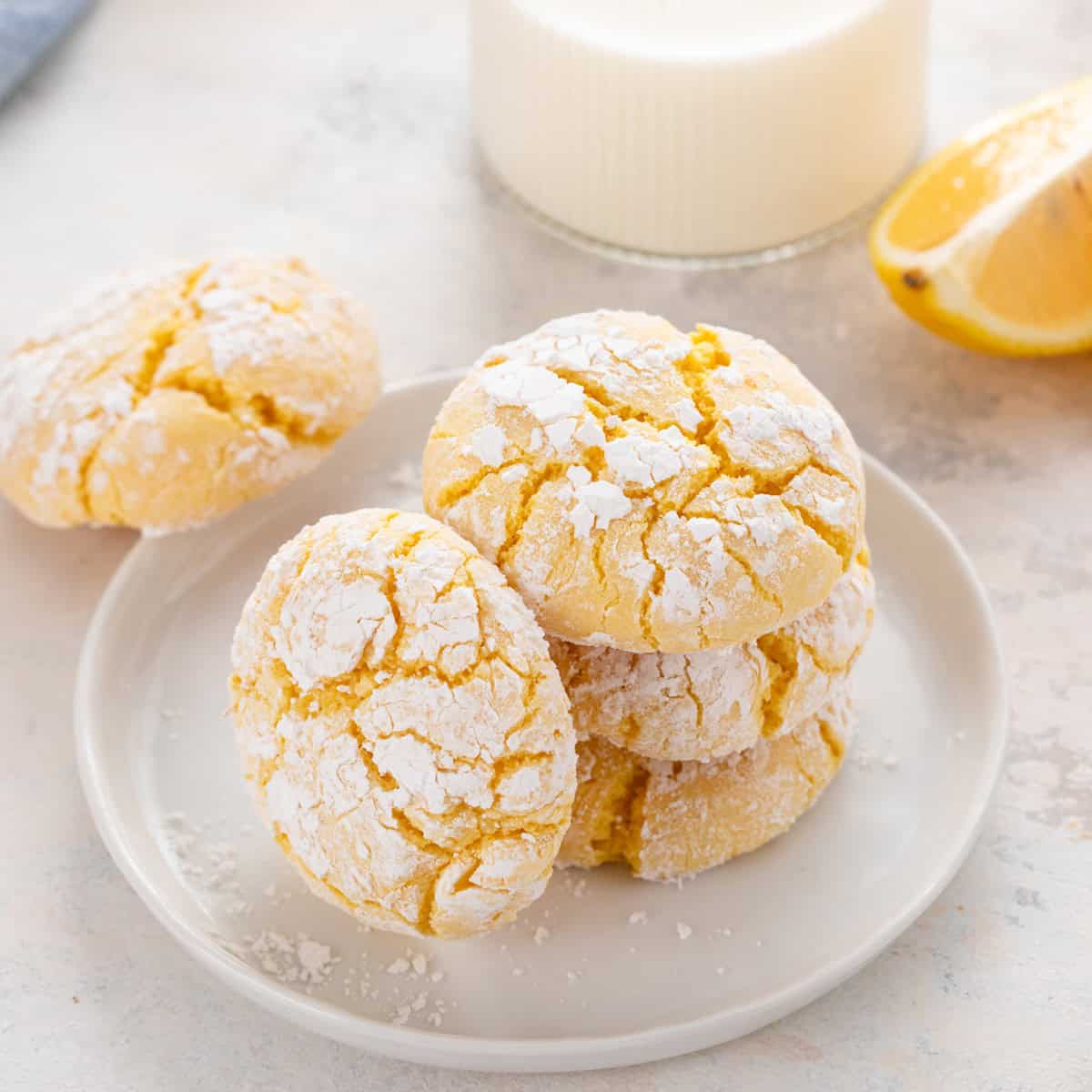 Easy Lemon Crinkle Cookies