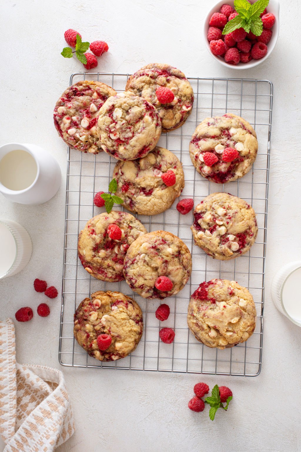 White Chocolate Raspberry Cookies - My Baking Addiction