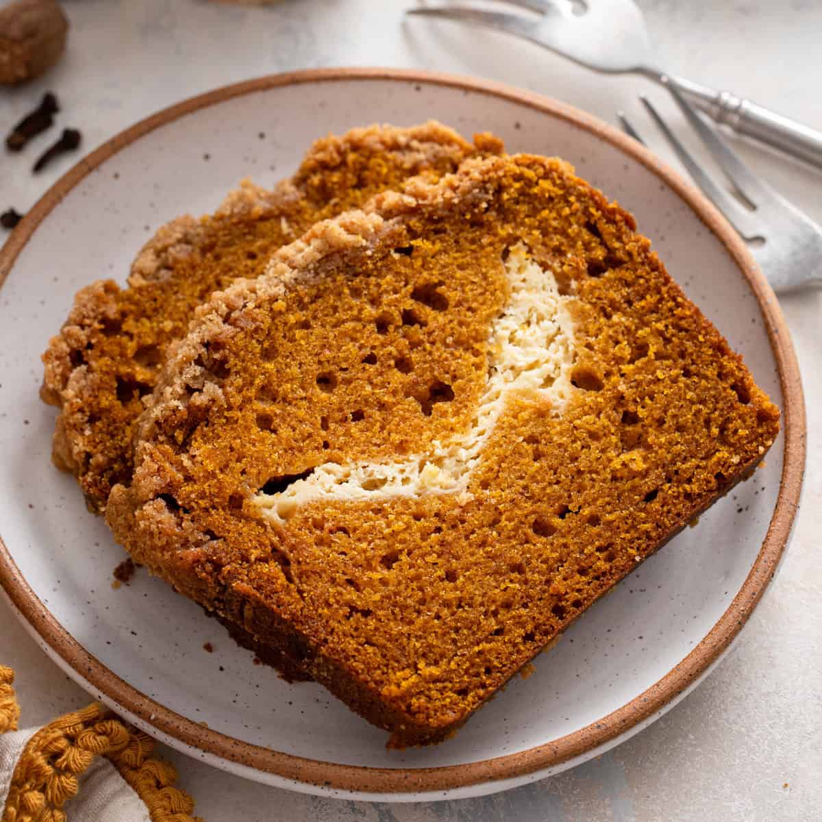 Pumpkin Cream Cheese Bread