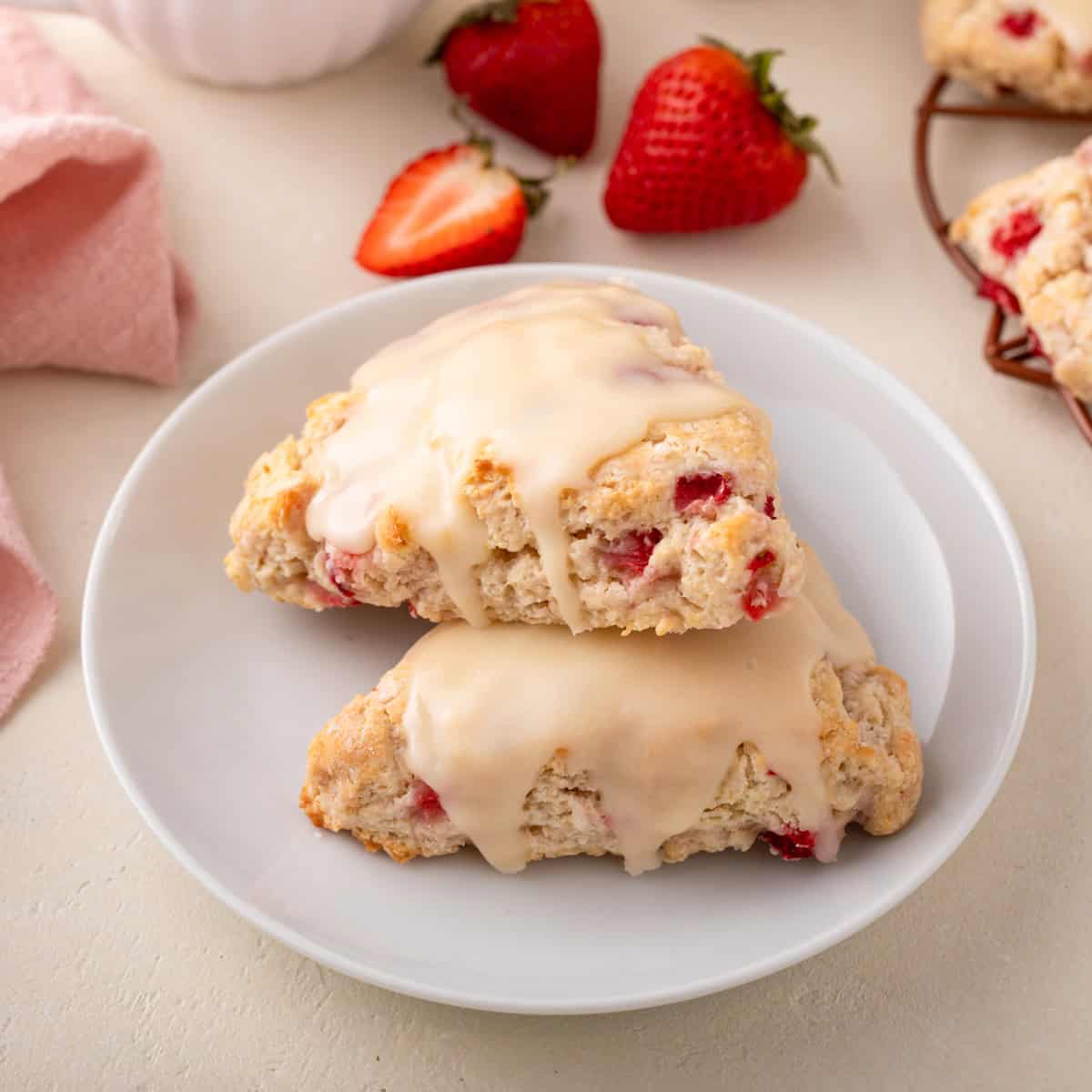 Strawberries & Cream Scones