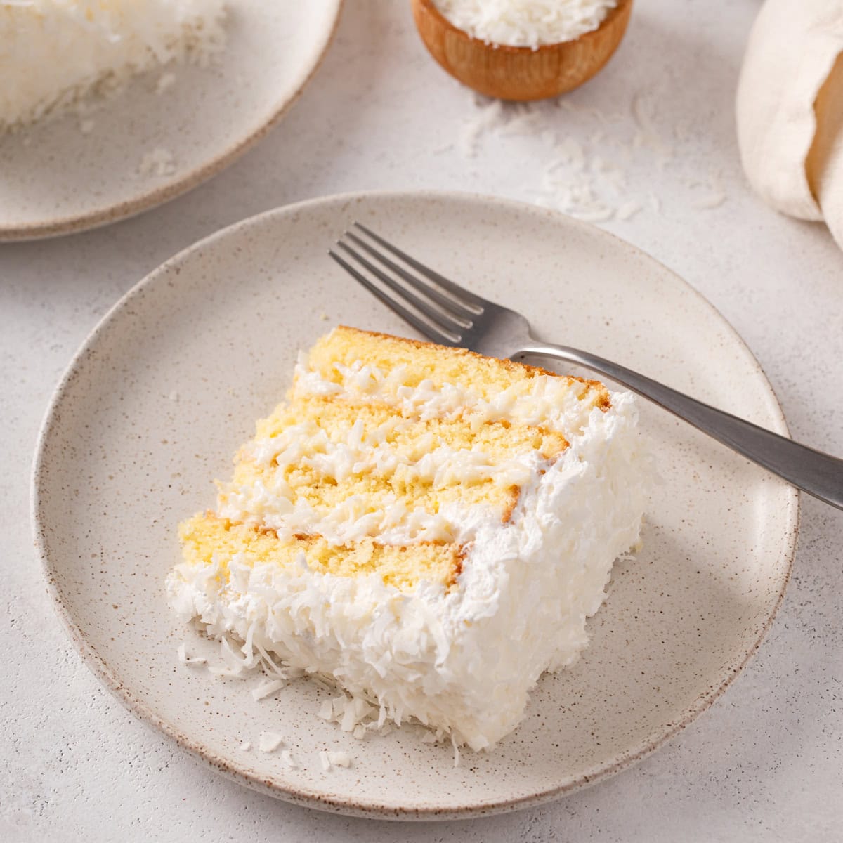 Sour Cream Coconut Cake