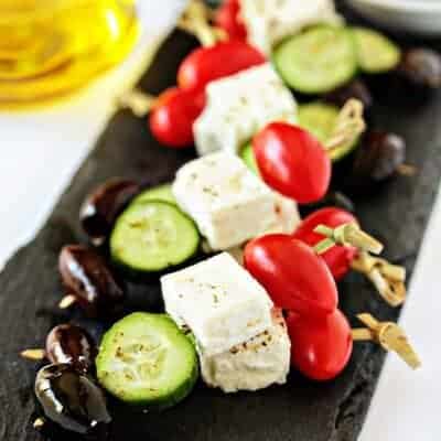 Greek Salad Skewers