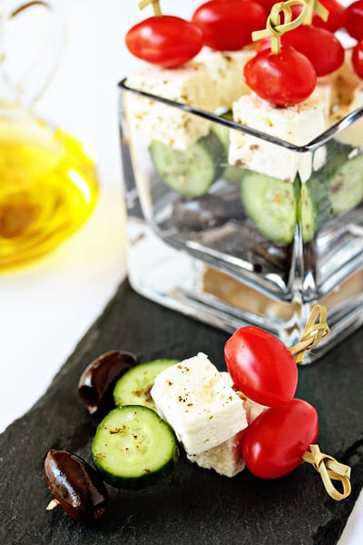 Greek Salad Skewers (Party Skewers)